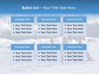 Young Boys Skiing PowerPoint Template