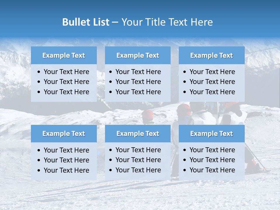 Young Boys Skiing PowerPoint Template