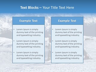 Young Boys Skiing PowerPoint Template