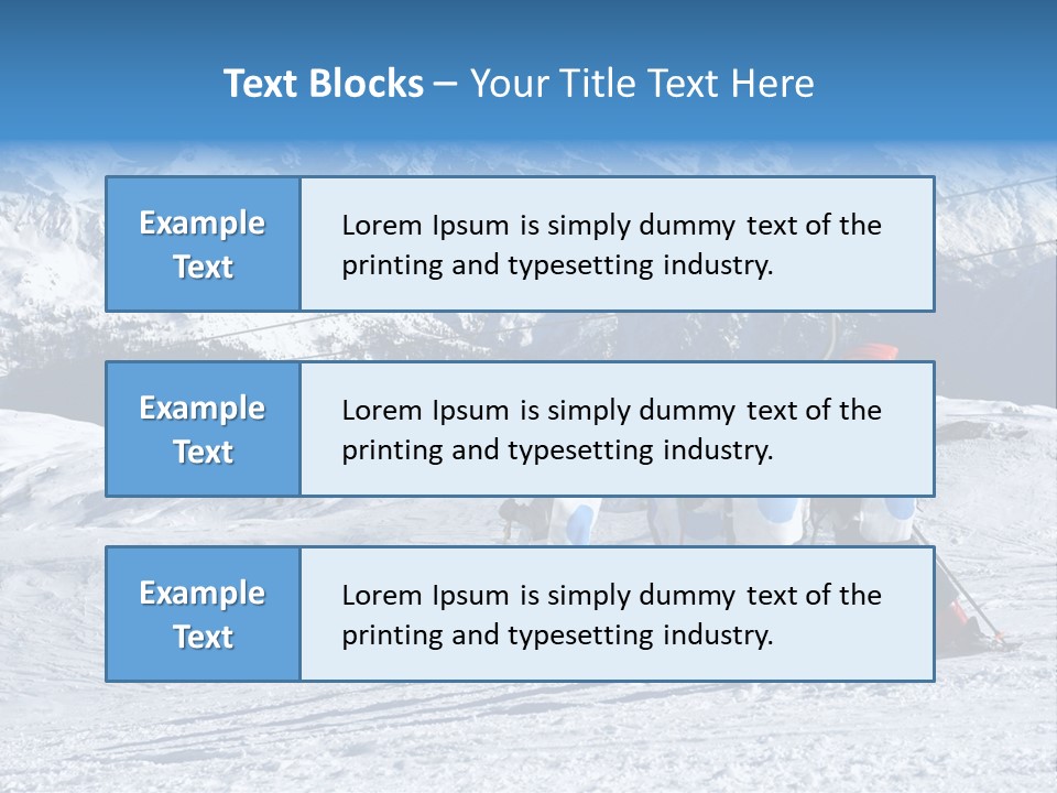 Young Boys Skiing PowerPoint Template