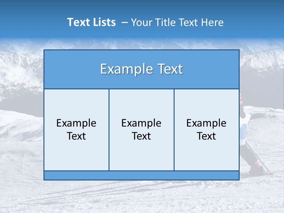 Young Boys Skiing PowerPoint Template