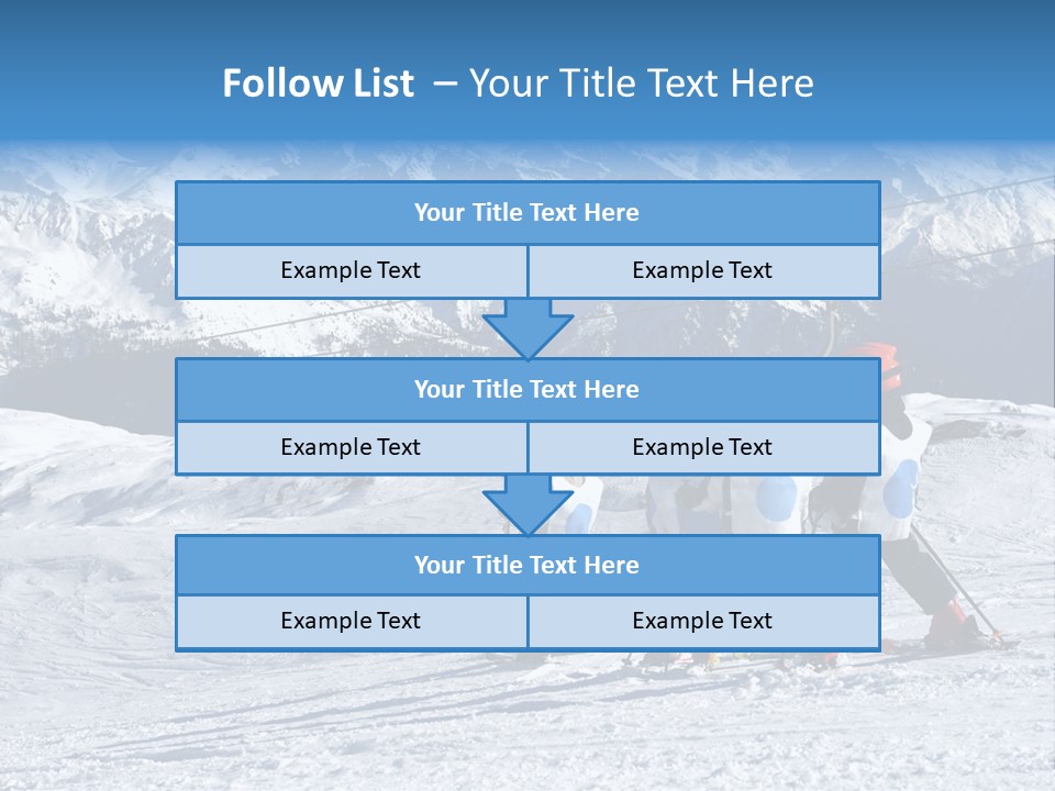 Young Boys Skiing PowerPoint Template