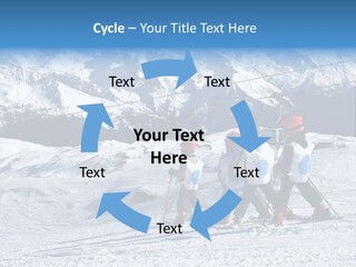 Young Boys Skiing PowerPoint Template