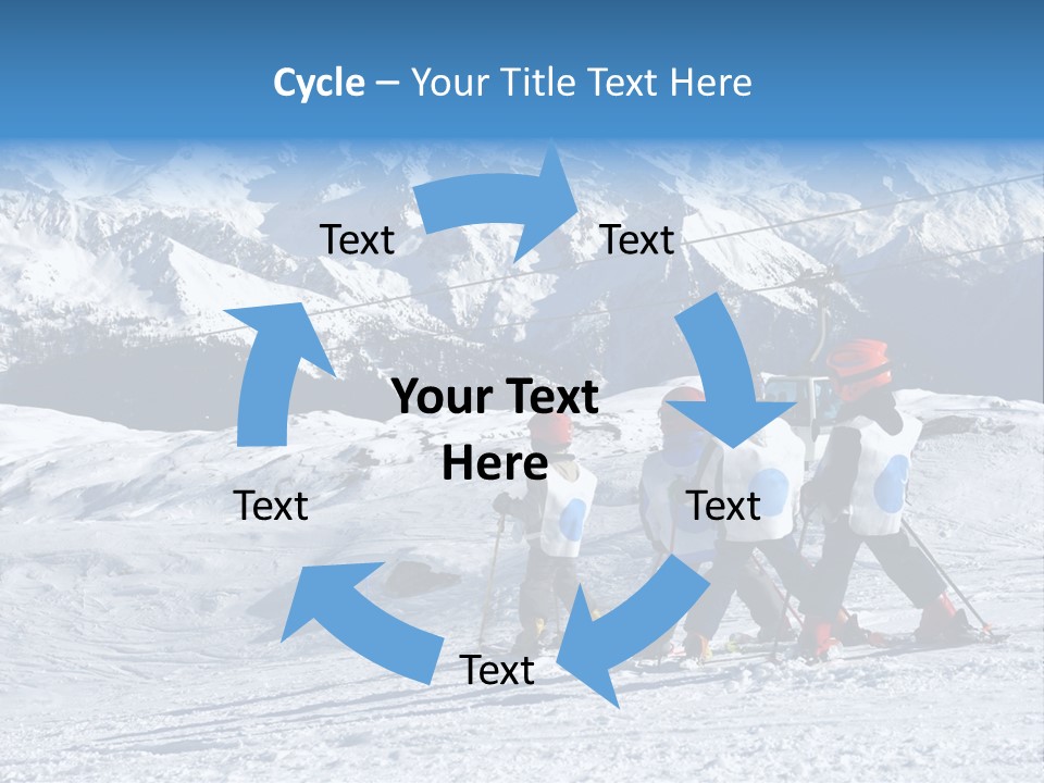 Young Boys Skiing PowerPoint Template