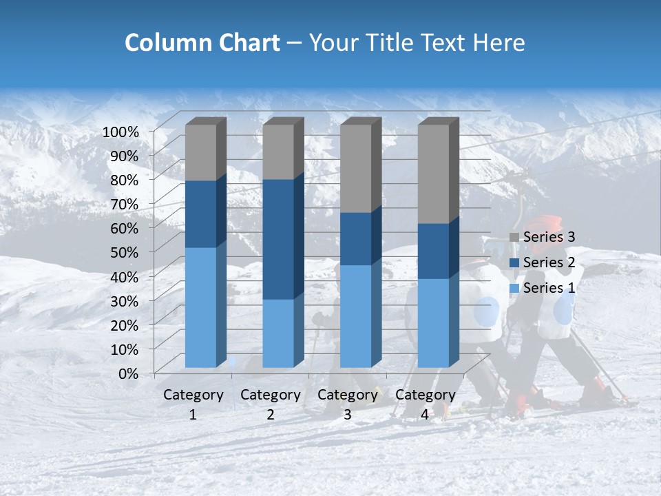 Young Boys Skiing PowerPoint Template