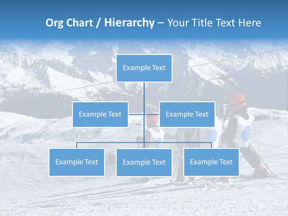 Young Boys Skiing PowerPoint Template