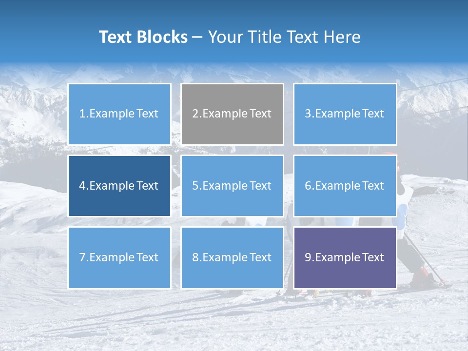 Young Boys Skiing PowerPoint Template