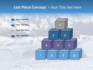 Young Boys Skiing PowerPoint Template