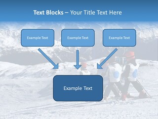 Young Boys Skiing PowerPoint Template
