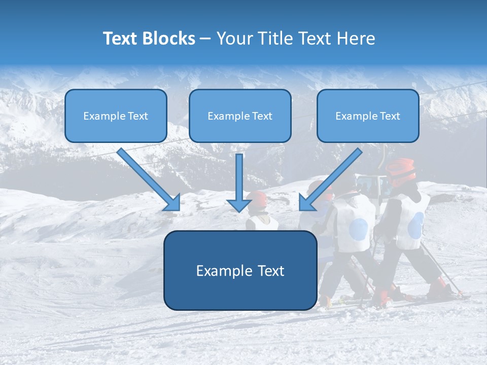 Young Boys Skiing PowerPoint Template
