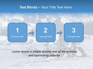 Young Boys Skiing PowerPoint Template