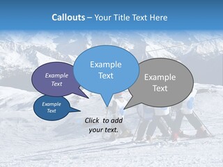 Young Boys Skiing PowerPoint Template