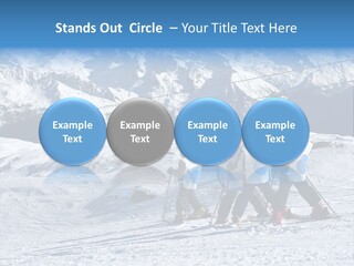 Young Boys Skiing PowerPoint Template