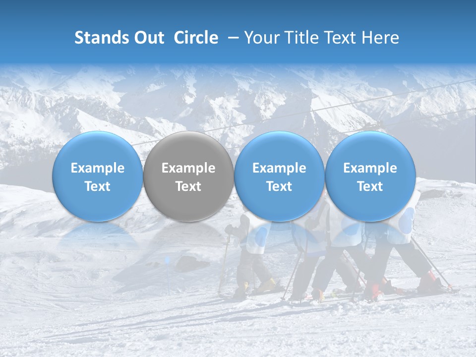 Young Boys Skiing PowerPoint Template