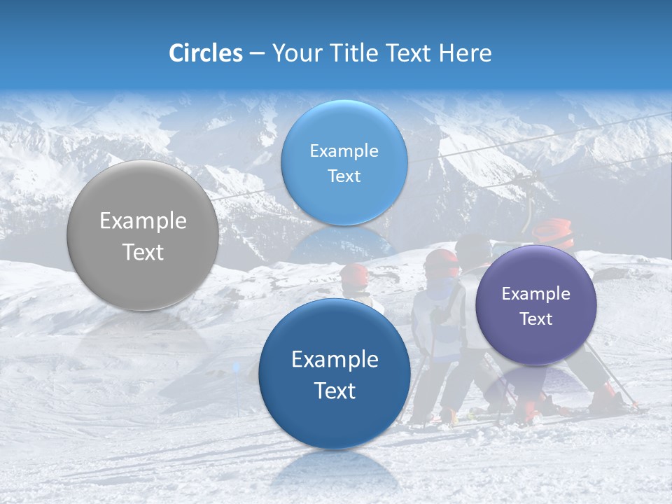 Young Boys Skiing PowerPoint Template