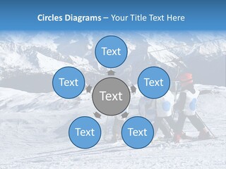 Young Boys Skiing PowerPoint Template