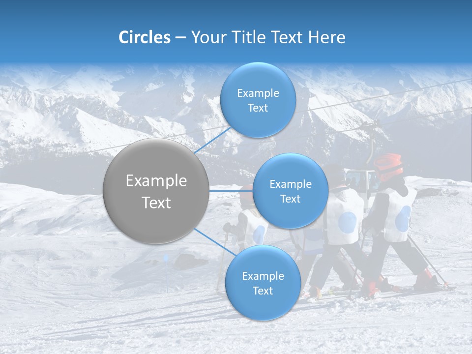 Young Boys Skiing PowerPoint Template