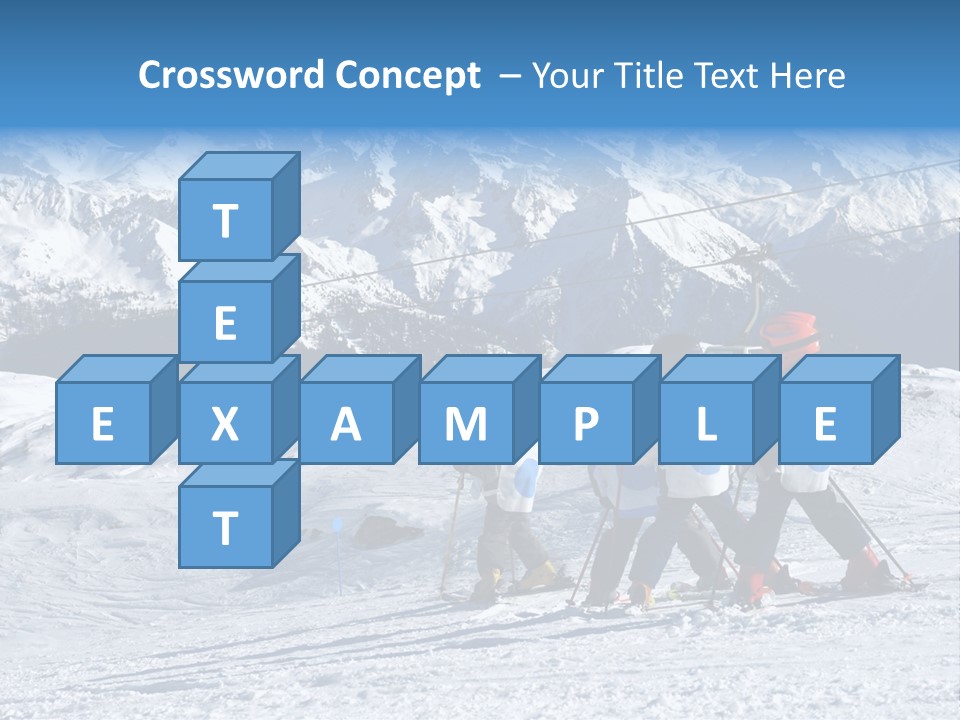 Young Boys Skiing PowerPoint Template