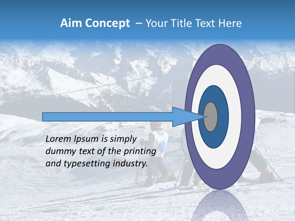 Young Boys Skiing PowerPoint Template