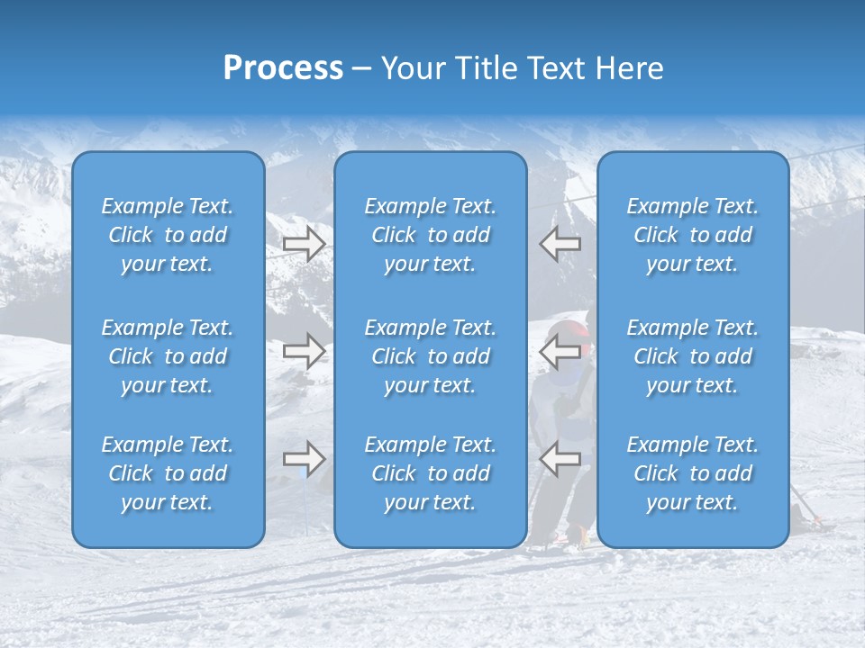 Young Boys Skiing PowerPoint Template