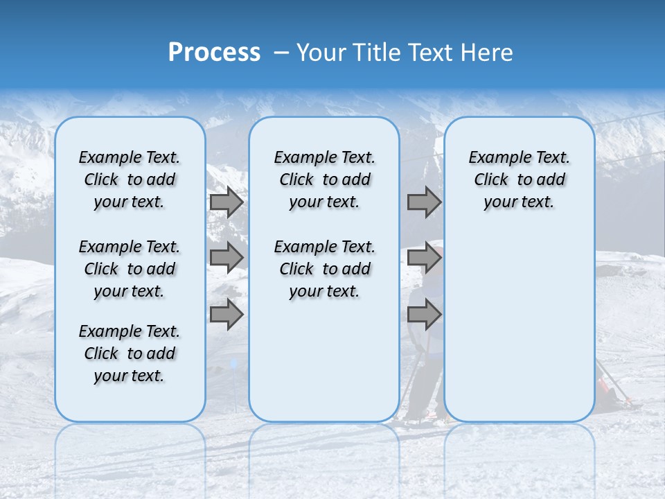 Young Boys Skiing PowerPoint Template