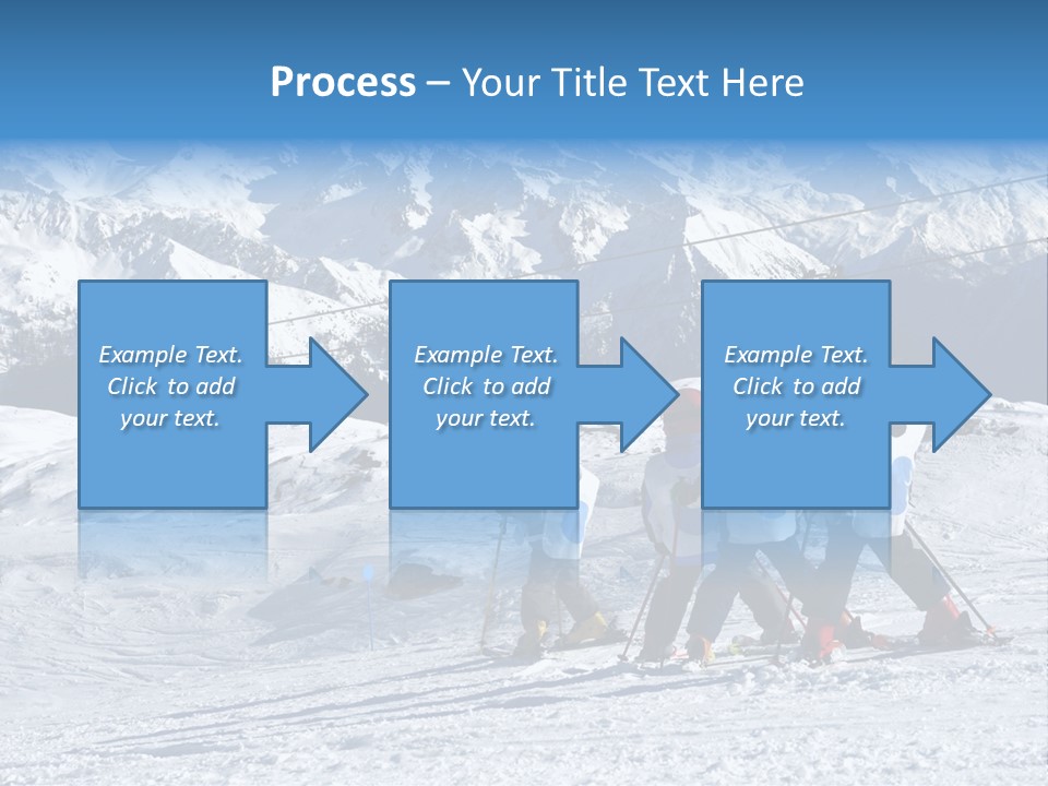 Young Boys Skiing PowerPoint Template