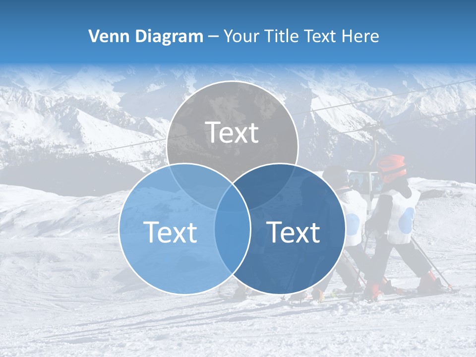 Young Boys Skiing PowerPoint Template