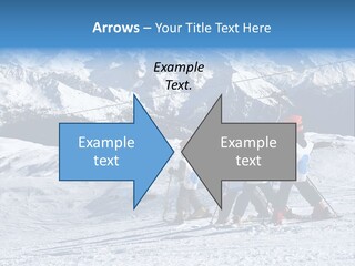 Young Boys Skiing PowerPoint Template