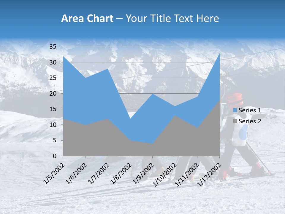Young Boys Skiing PowerPoint Template