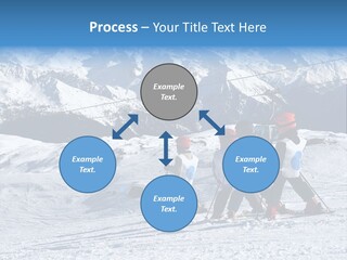 Young Boys Skiing PowerPoint Template