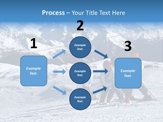 Young Boys Skiing PowerPoint Template