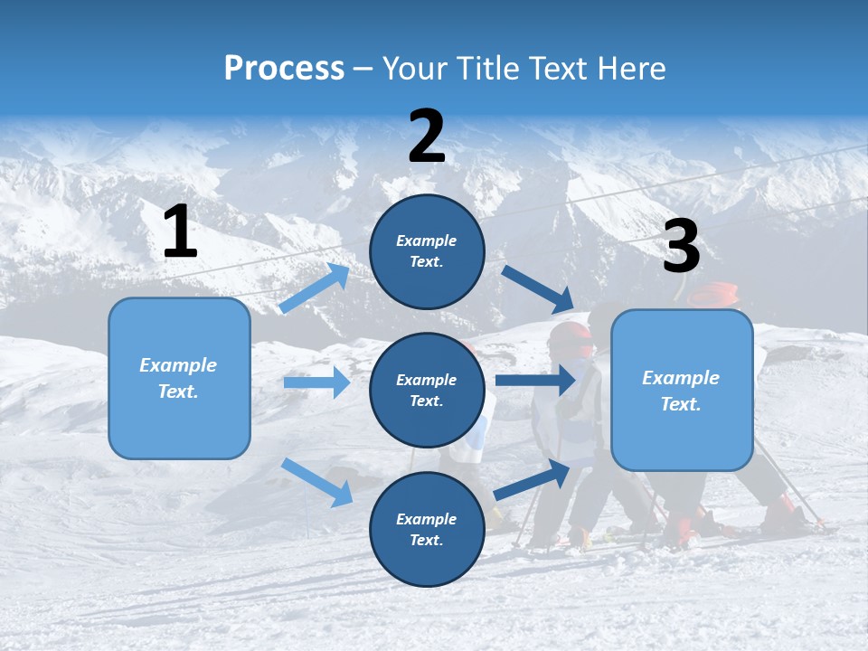 Young Boys Skiing PowerPoint Template