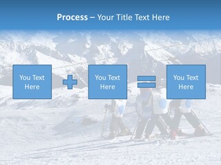 Young Boys Skiing PowerPoint Template