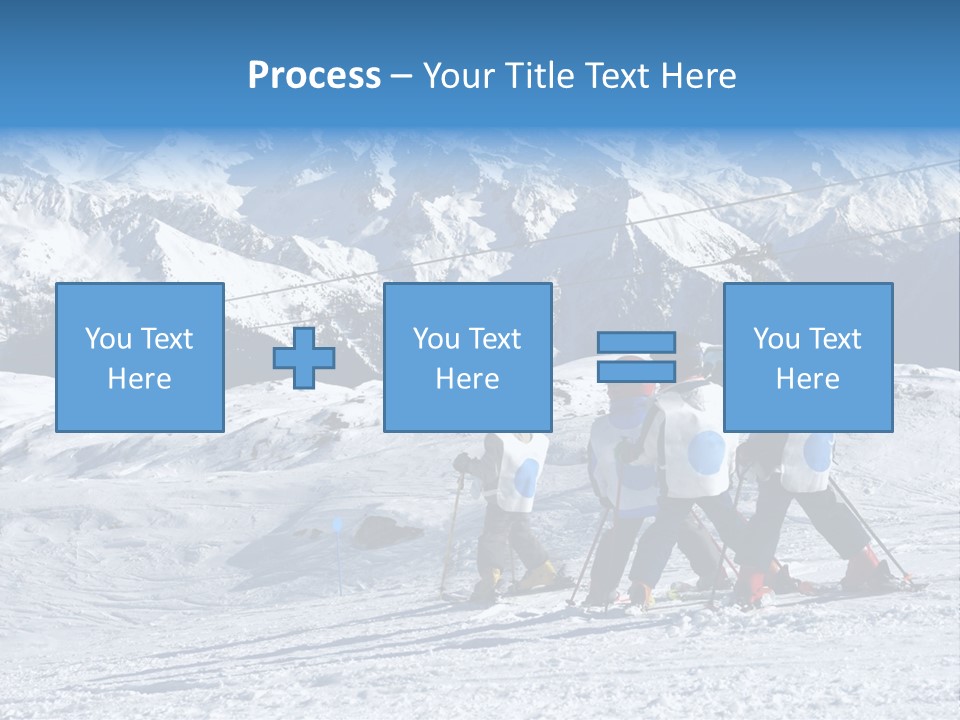 Young Boys Skiing PowerPoint Template