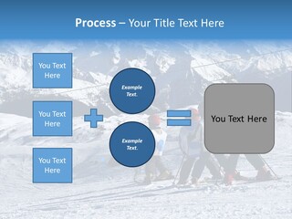Young Boys Skiing PowerPoint Template