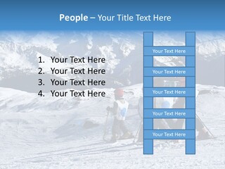 Young Boys Skiing PowerPoint Template