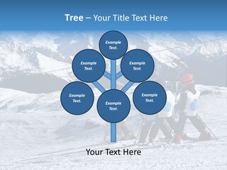 Young Boys Skiing PowerPoint Template
