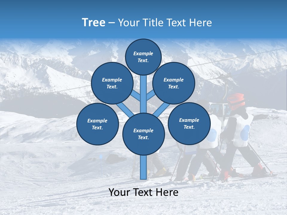 Young Boys Skiing PowerPoint Template