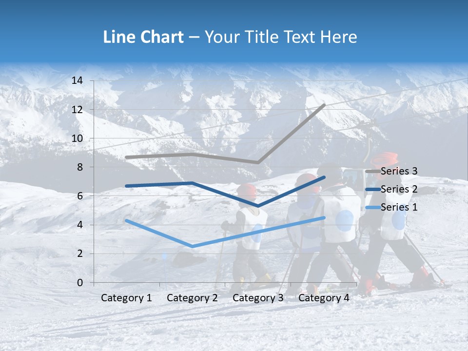 Young Boys Skiing PowerPoint Template