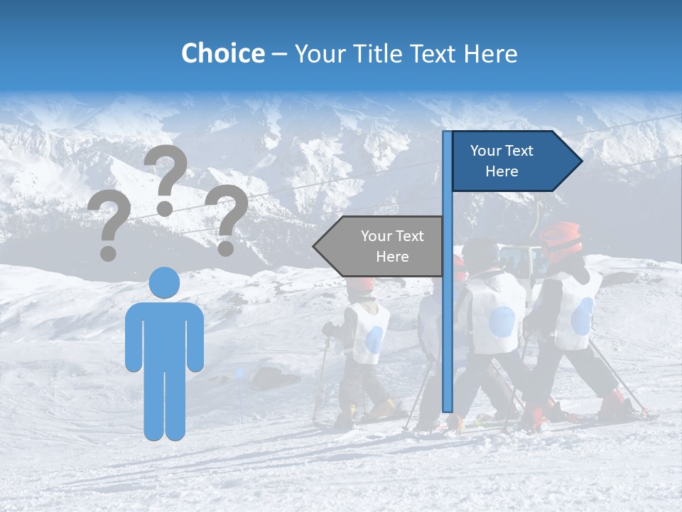 Young Boys Skiing PowerPoint Template