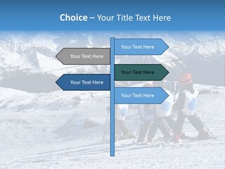 Young Boys Skiing PowerPoint Template