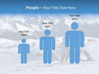 Young Boys Skiing PowerPoint Template