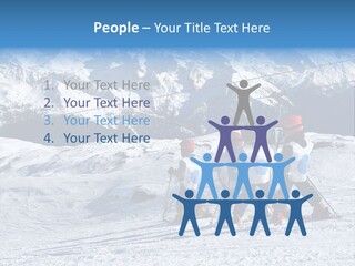 Young Boys Skiing PowerPoint Template