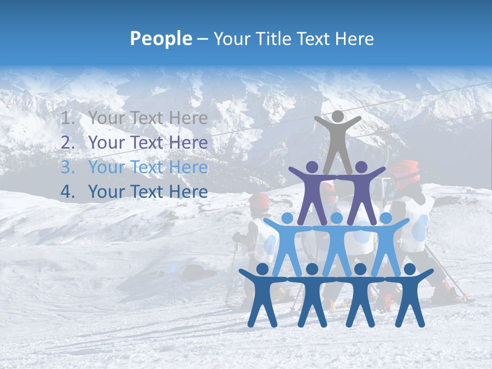 Young Boys Skiing PowerPoint Template