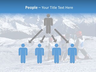 Young Boys Skiing PowerPoint Template