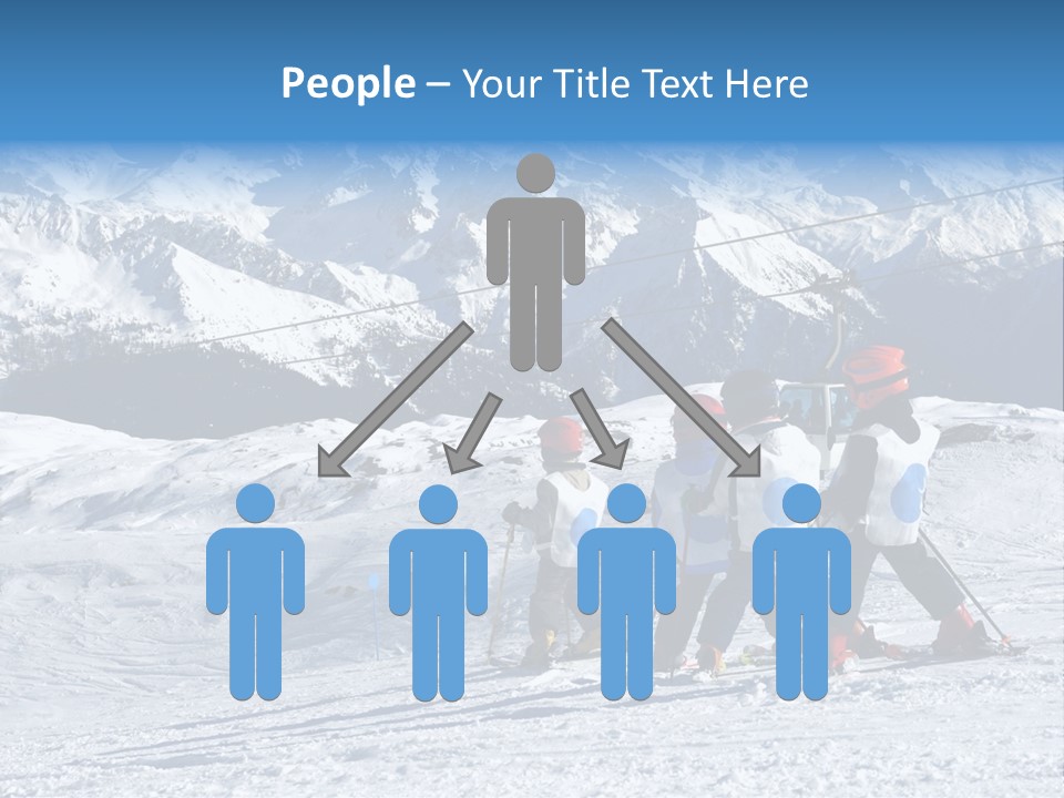 Young Boys Skiing PowerPoint Template