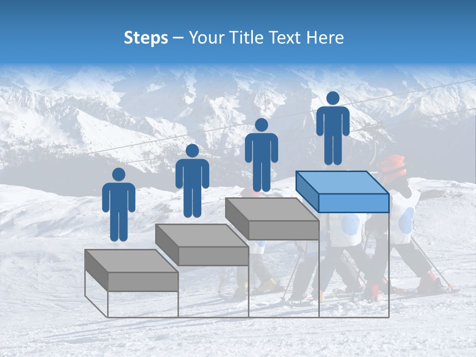 Young Boys Skiing PowerPoint Template