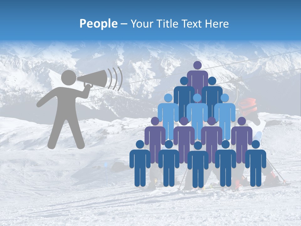 Young Boys Skiing PowerPoint Template