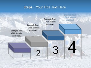 Young Boys Skiing PowerPoint Template