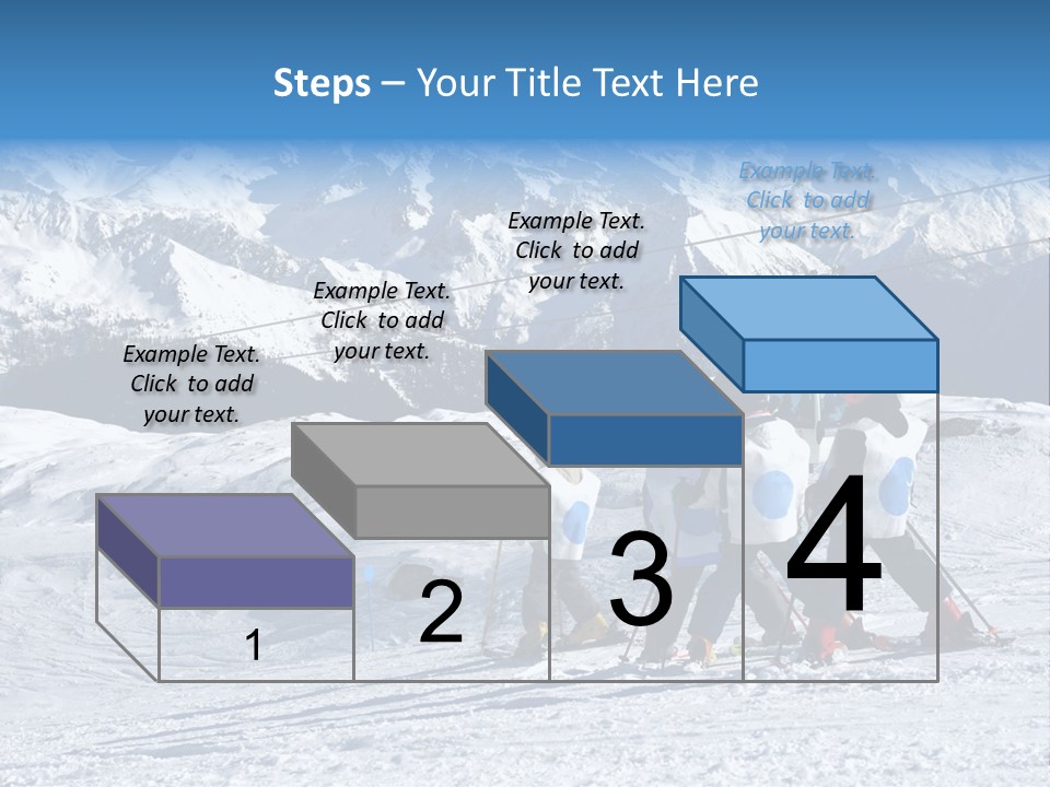 Young Boys Skiing PowerPoint Template